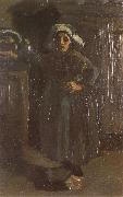 Peasant Woman Standing Indoors (nn04) Vincent Van Gogh
